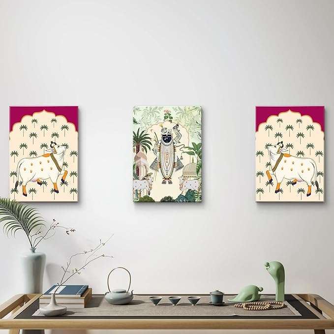 Pichwai Handmade Wall Painting - Image 4